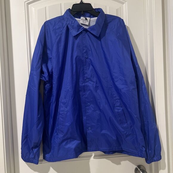 Augusta Sportswear Men’s Snap Up Water- Resistant Windbreaker Jacket Adult XL - Picture 1 of 10